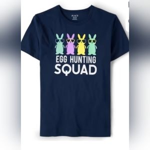 "Egg hunting squad" family matching shirts